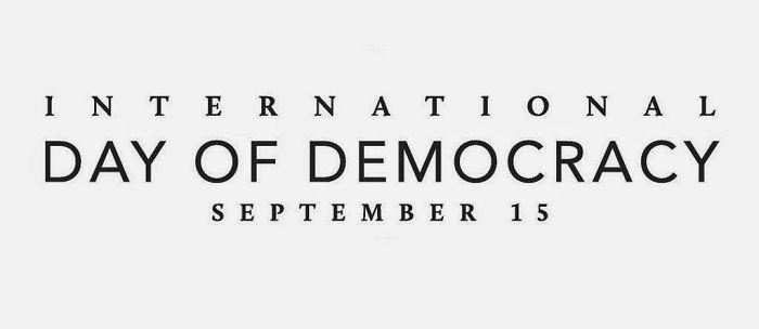 September 15 is int`l Democracy day